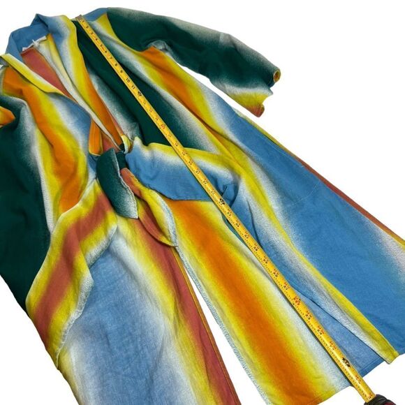 BCBGeneration Striped Tie Front Kimono - Picture 12 of 15